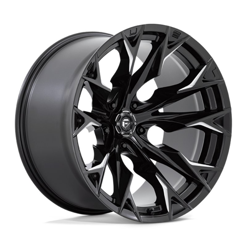 Fuel Off-Road | D803 FLAME 22x12.0 ET-44 - GLOSS BLACK MILLED