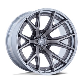 Fuel Off-Road | FC402 CATALYST 24x12.0 ET-44 - PLATINUM W/ CHROME LIP