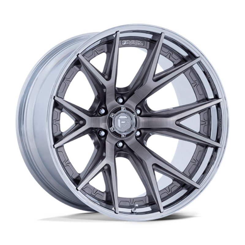 Fuel Off-Road | FC402 CATALYST 24x12.0 ET-44 - PLATINUM W/ CHROME LIP