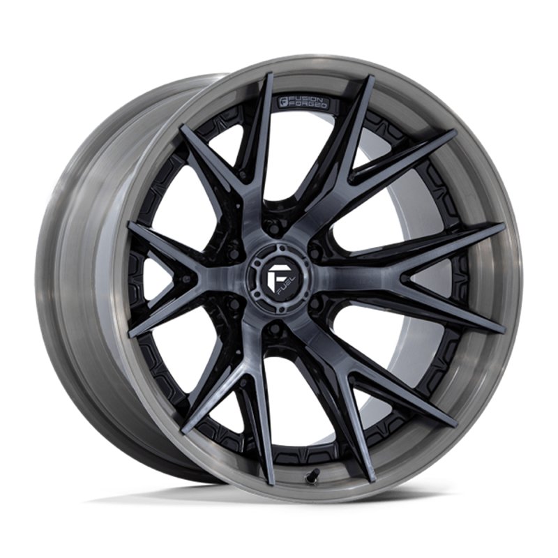 Fuel Off-Road | FC402 CATALYST 22x12.0 ET-44 - GLOSS BLACK BRUSHED DARK TINT