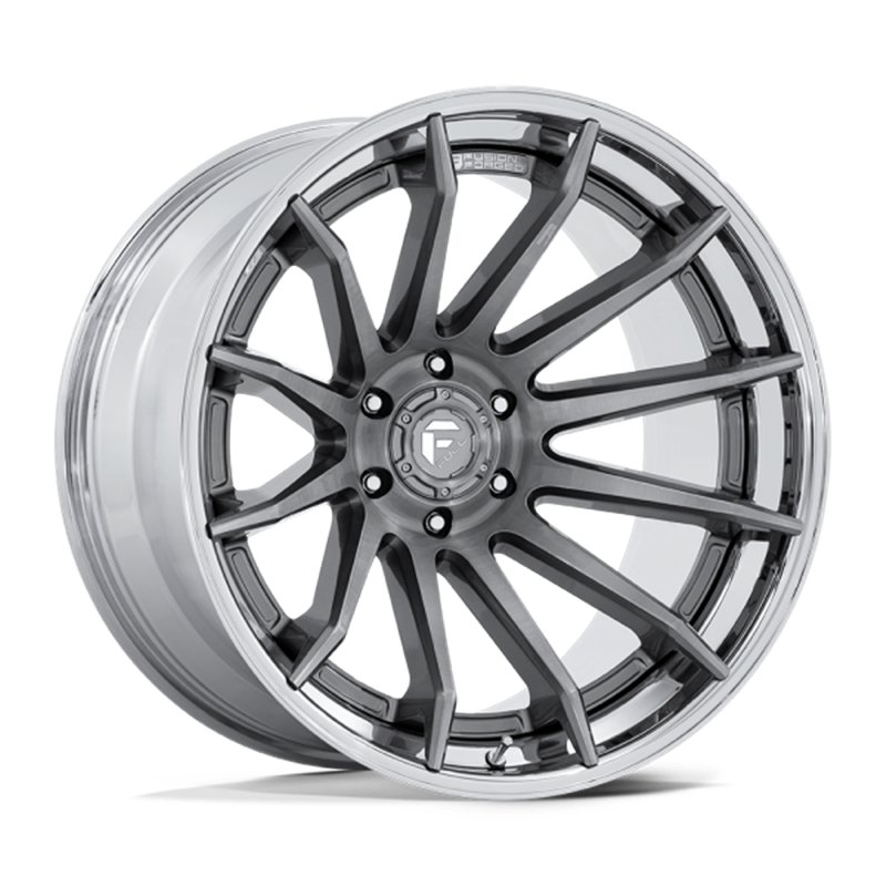 Fuel Off-Road | FC403 BURN 22x12.0 ET-44 - PLATINUM W/ CHROME LIP