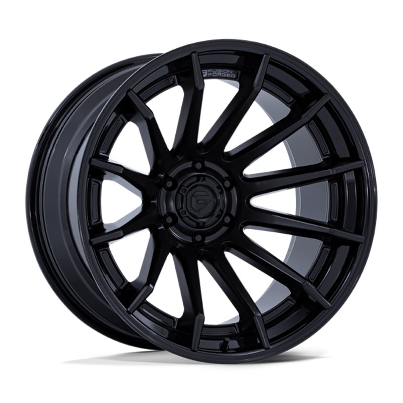 Fuel Off-Road | FC403 BURN 24x12.0 ET-44 - MATTE BLACK W/ GLOSS BLACK LIP