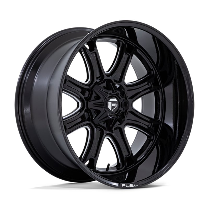 Fuel Off-Road | DARKSTAR 22x9.0 ET1 - GLOSS BLACK MILLED