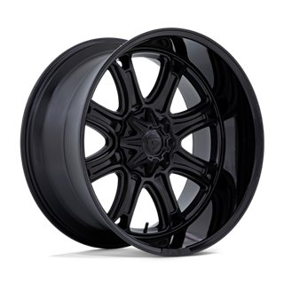Fuel Off-Road | DARKSTAR 22x10.0 ET-18 - MATTE BLACK W/ GLOSS BLACK LIP