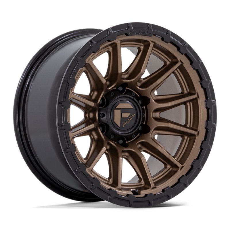 Fuel Off-Road | FC866 PISTON 20x10.0 ET-18 - MATTE BRONZE W/ GLOSS BLACK LIP