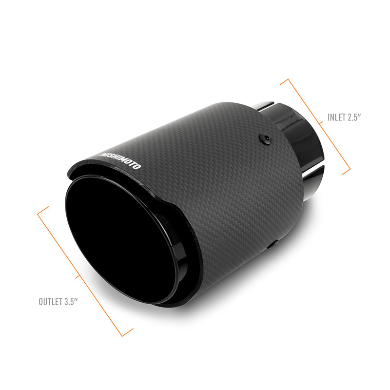 Mishimoto | Mishimoto Carbon Fiber Exhaust Tip, 2.5”