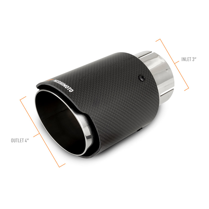 Mishimoto | Mishimoto Carbon Fiber Exhaust Tip, 3”