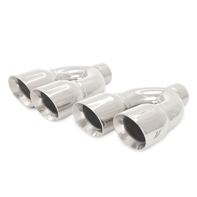 Mishimoto | Mishimoto Dual-Y Exhaust Tips, 2.5in Inlet, 3.5in Outlet