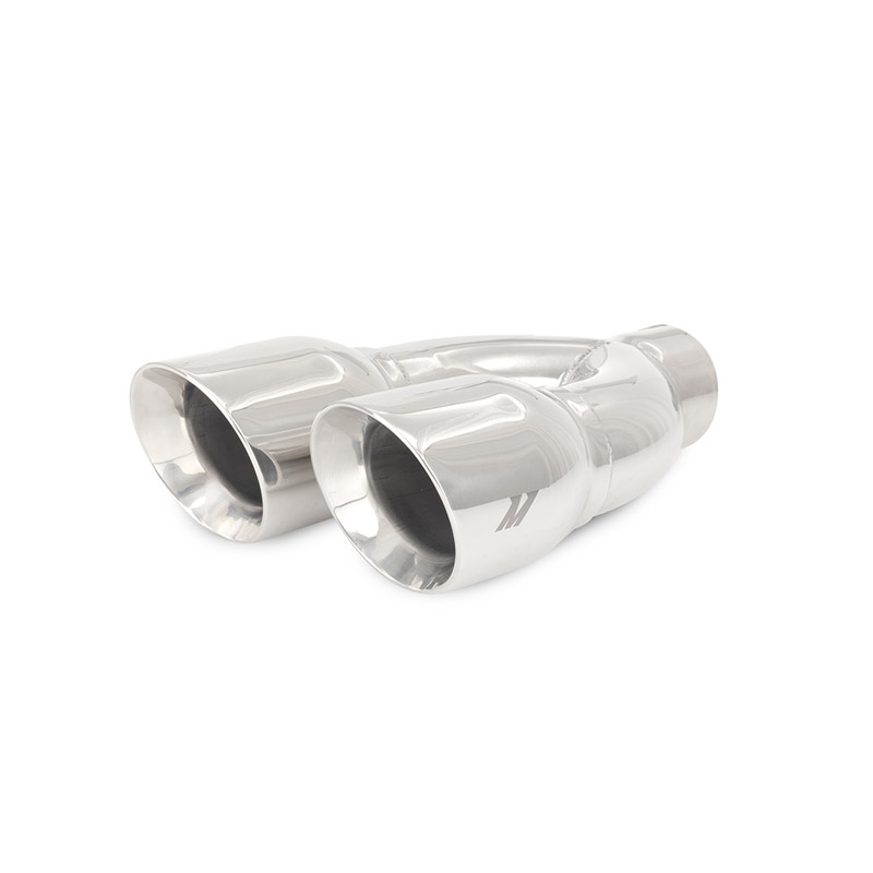 Mishimoto | Mishimoto Dual-Y Exhaust Tips, 2.5in Inlet, 3.5in Outlet