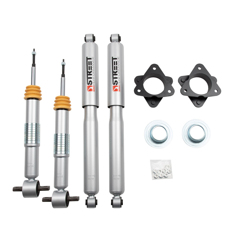 Belltech | 2in Strut Spacer Inc. Front and Rear Trail Performance Struts/Shocks - Silverado / Sierra 1500 / Classic 2007-2018