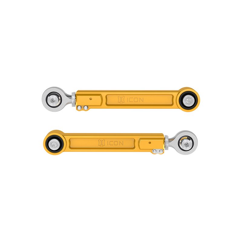 ICON | 22-25 TUNDRA/23-24 SEQUOIA/24 TACOMA/LC250/GX550 BILLET REAR UPPER LINK KIT GOLD - Lexus / Toyota 2022-2025