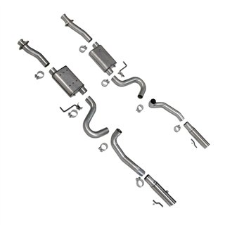 BBK Performance | VARITUNE FULL CAT BACK EXHAUST SYSTEM SS TIPS - Mustang 1986-2004