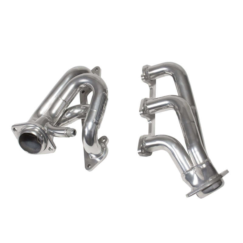 BBK Performance | 1-5/8 SHORTY EXHAUST HEADERS (POLISHED SILVER CERAMIC) - Mustang 4.0L 2005-2010