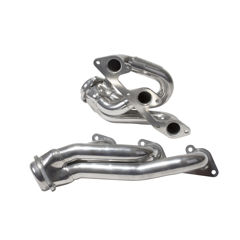 BBK Performance | 1-5/8 SHORTY EXHAUST HEADERS (POLISHED SILVER CERAMIC) - Mustang 4.0L 2005-2010