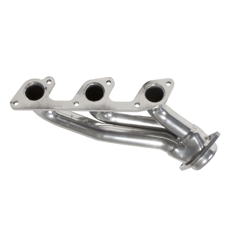 BBK Performance | 1-5/8 SHORTY EXHAUST HEADERS (POLISHED SILVER CERAMIC) - Mustang 4.0L 2005-2010