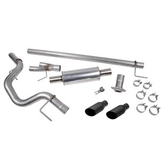 Roush | Performance Cat-Back Exhaust, Side Exit, Black Tips - F-150 5.0L 2021-2025 (141in to 163in WB)