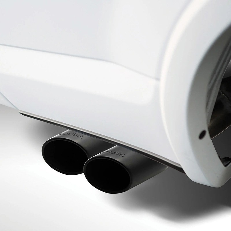Roush | Performance Cat-Back Exhaust, Side Exit, Black Tips - F-150 5.0L 2021-2025 (141in to 163in WB)