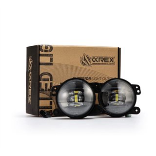 AlphaRex | DoubleTap Dual Color LED Projector Fog Lights - Chrysler / Dodge / Hummer / Jeep 1997-2023