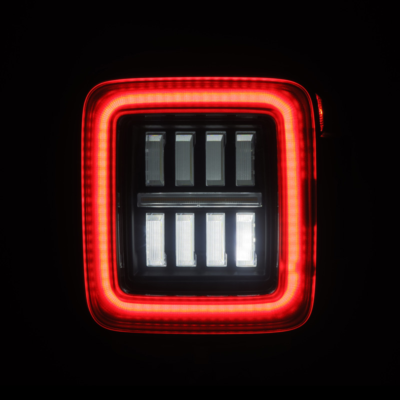 AlphaRex | Prismatic LED Taillights Jet Black - Wrangler (JL) 2018-2024