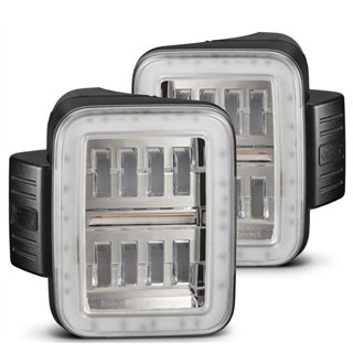 AlphaRex | Prismatic LED Taillights Chrome - Gladiator 3.0L / 3.6L 2020-2024