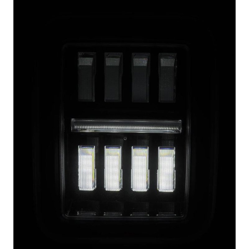 AlphaRex | Prismatic LED Taillights Black Red - Gladiator 3.0L / 3.6L 2020-2024