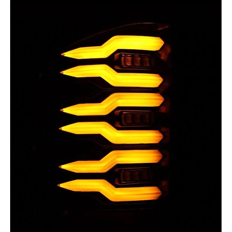 AlphaRex | LED Taillights Alpha Black - Silverado 1500 / 2500 HD / 3500 HD 2007-2014