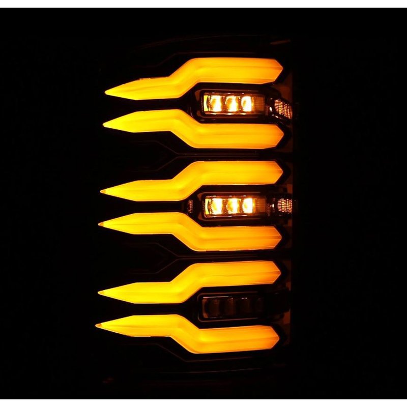 AlphaRex | LED Taillights Alpha Black - Sierra 2500 HD / 3500 HD 6.0L / 6.6L 2007-2014