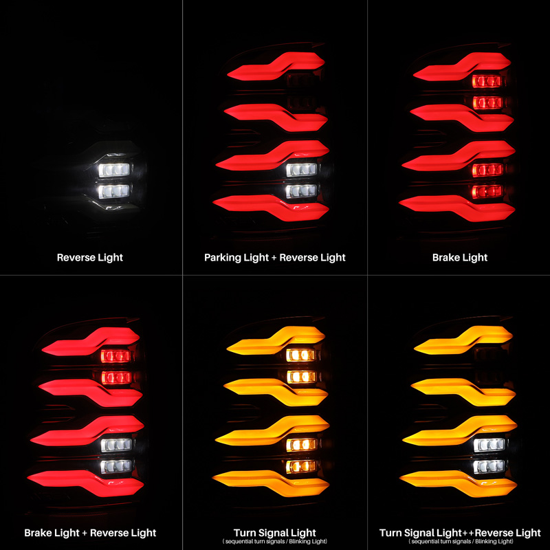 AlphaRex | LED Taillights Black - Ram 1500 / Classic / 2500 / 3500 2009-2020
