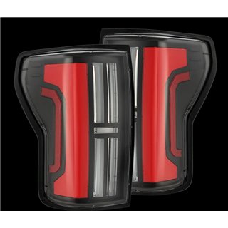 AlphaRex | Prismatic LED Taillights Black Red - Tundra 2007-2013