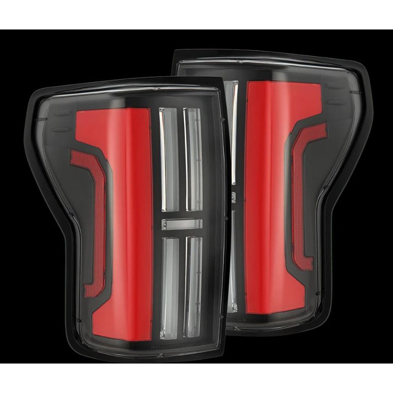 AlphaRex | Prismatic LED Taillights Black Red - Tundra 2007-2013