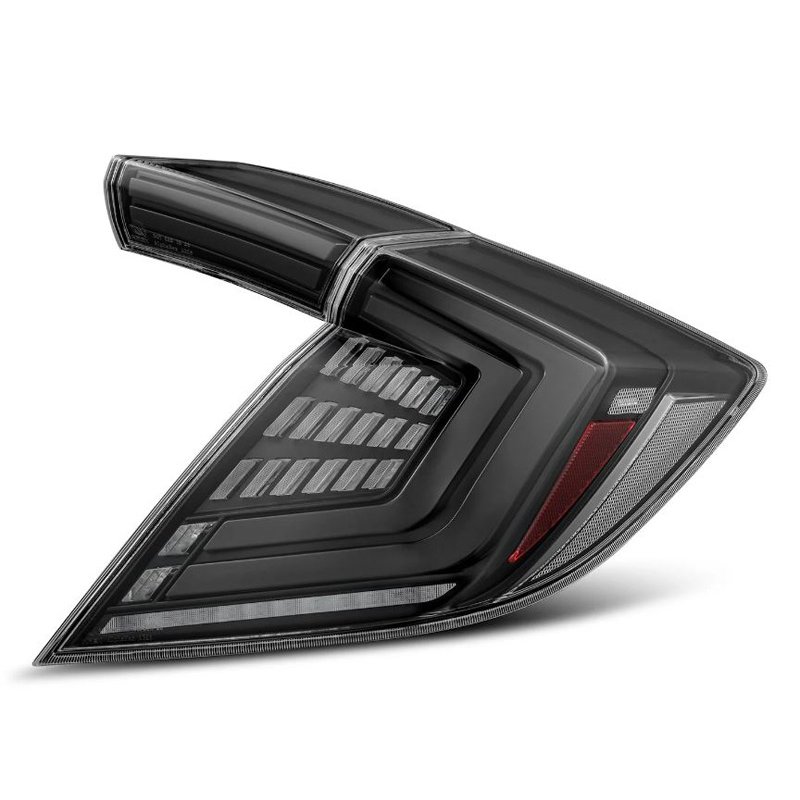 AlphaRex | Prismatic LED Taillights Black Red - Civic 1.5T / 2.0L 2016-2021