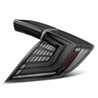 AlphaRex | Prismatic LED Taillights Black Red - Civic 1.5T / 2.0L 2016-2021