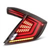 AlphaRex | Prismatic LED Taillights Black Red - Civic 1.5T / 2.0L 2016-2021