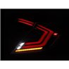 AlphaRex | Prismatic LED Taillights Black Red - Civic 1.5T / 2.0L 2016-2021