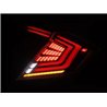 AlphaRex | Prismatic LED Taillights Black Red - Civic 1.5T / 2.0L 2016-2021