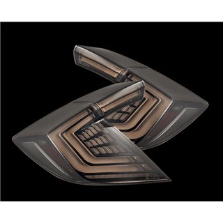 AlphaRex | Prismatic LED Taillights Smoke - Civic 1.5T / 2.0L 2016-2021