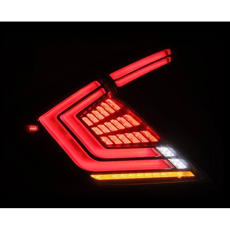 AlphaRex | Prismatic LED Taillights Smoke - Civic 1.5T / 2.0L 2016-2021