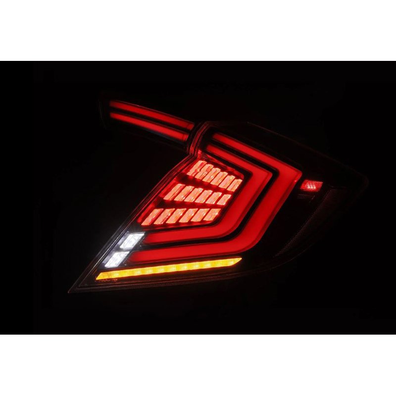 AlphaRex | Prismatic LED Taillights Black - Civic 1.5T / 2.0L 2016-2021