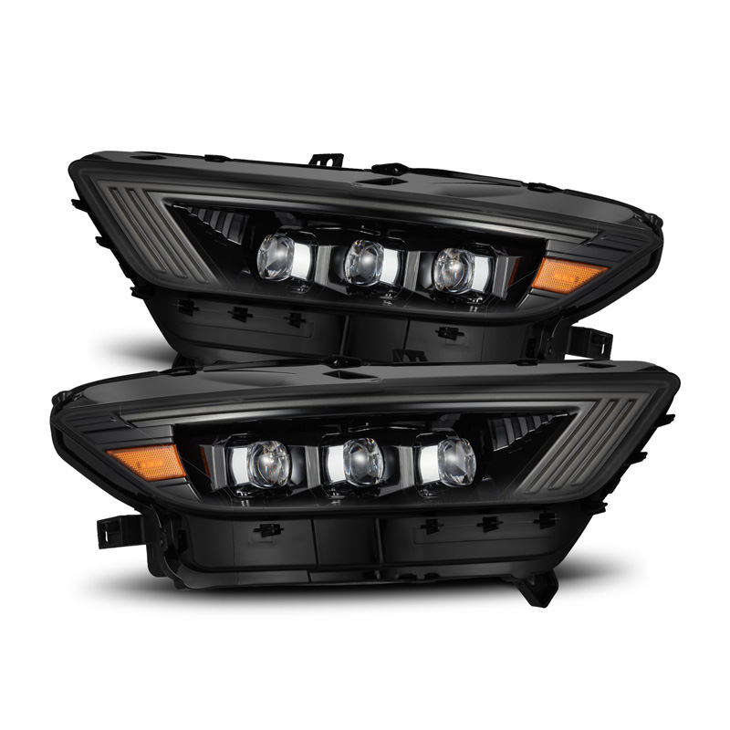 AlphaRex | LED Projector Headlights in Alpha Black - Mustang / Shelby GT350 2015-2020