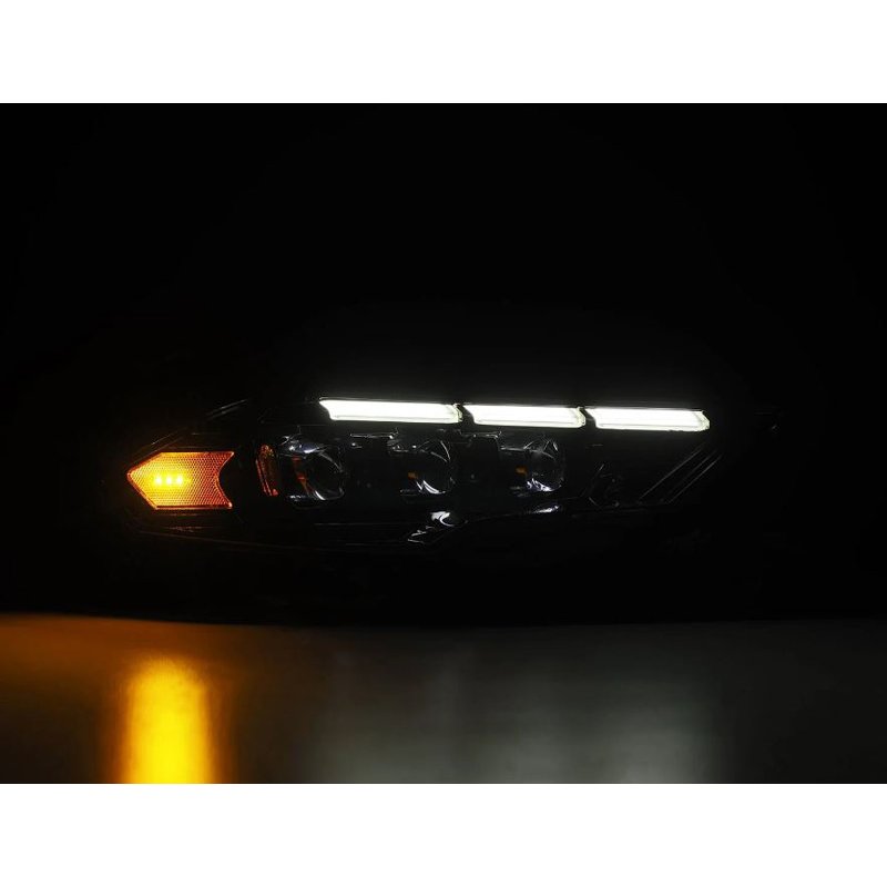 AlphaRex | Projector Headlights Alpha-Black - Mustang 2.3T / 5.0L / 5.2L 2018-2023