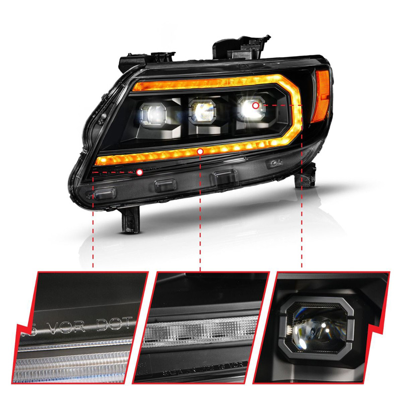 Anzo USA | LED Projector Headlight - Colorado 2.5L / 2.8L / 3.6L 2015-2022
