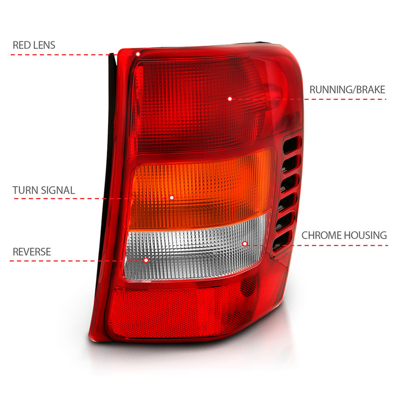 Anzo USA | Tail Light Assembly - Grand Cherokee 4.0L / 4.7L 1999-2004