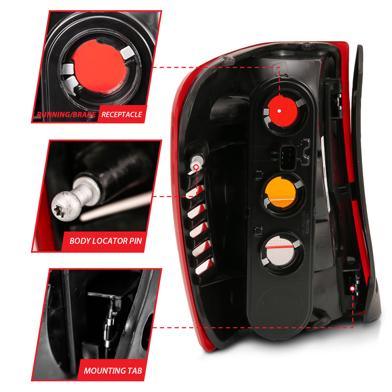 Anzo USA | Tail Light Assembly - Grand Cherokee 4.0L / 4.7L 1999-2004
