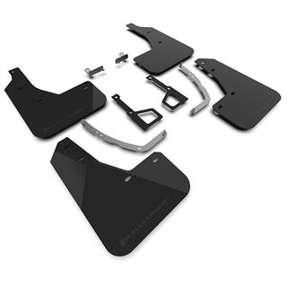 RallyArmor | Black UR Mud Flap Metallic Black Logo - Ioniq 5 XRT 2025