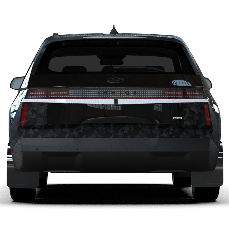 RallyArmor | Black UR Mud Flap Metallic Black Logo - Ioniq 5 XRT 2025