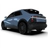 RallyArmor | Black UR Mud Flap Silver Battery Logo - Ioniq 5 XRT 2025