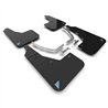RallyArmor | Black UR Mud Flap Light Blue Battery Logo - Ioniq 5 2022-2024