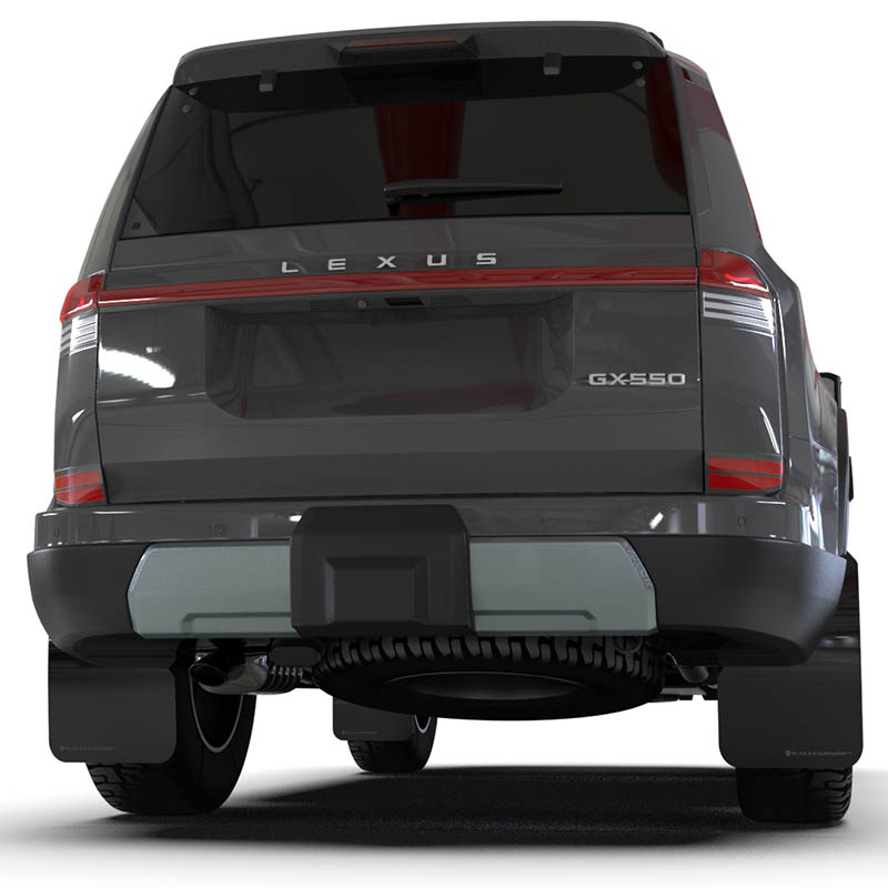 RallyArmor | Black UR Mud Flap Dark Grey Logo - GX550 Overtrail 2024-2025