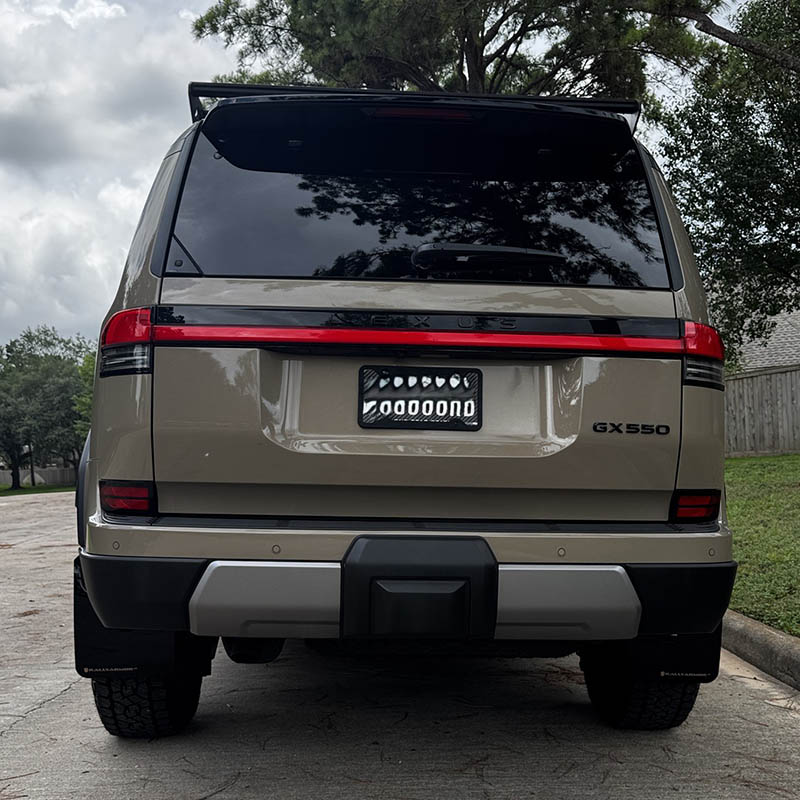 RallyArmor | Black UR Mud Flap Dark Grey Logo - GX550 Overtrail 2024-2025
