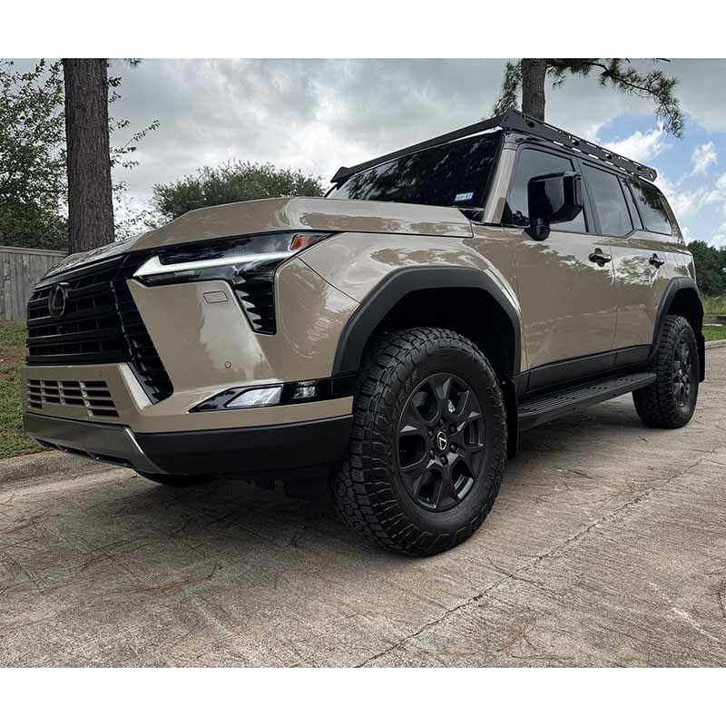 RallyArmor | Black UR Mud Flap Metallic Black Logo - GX550 Overtrail 2024-2025